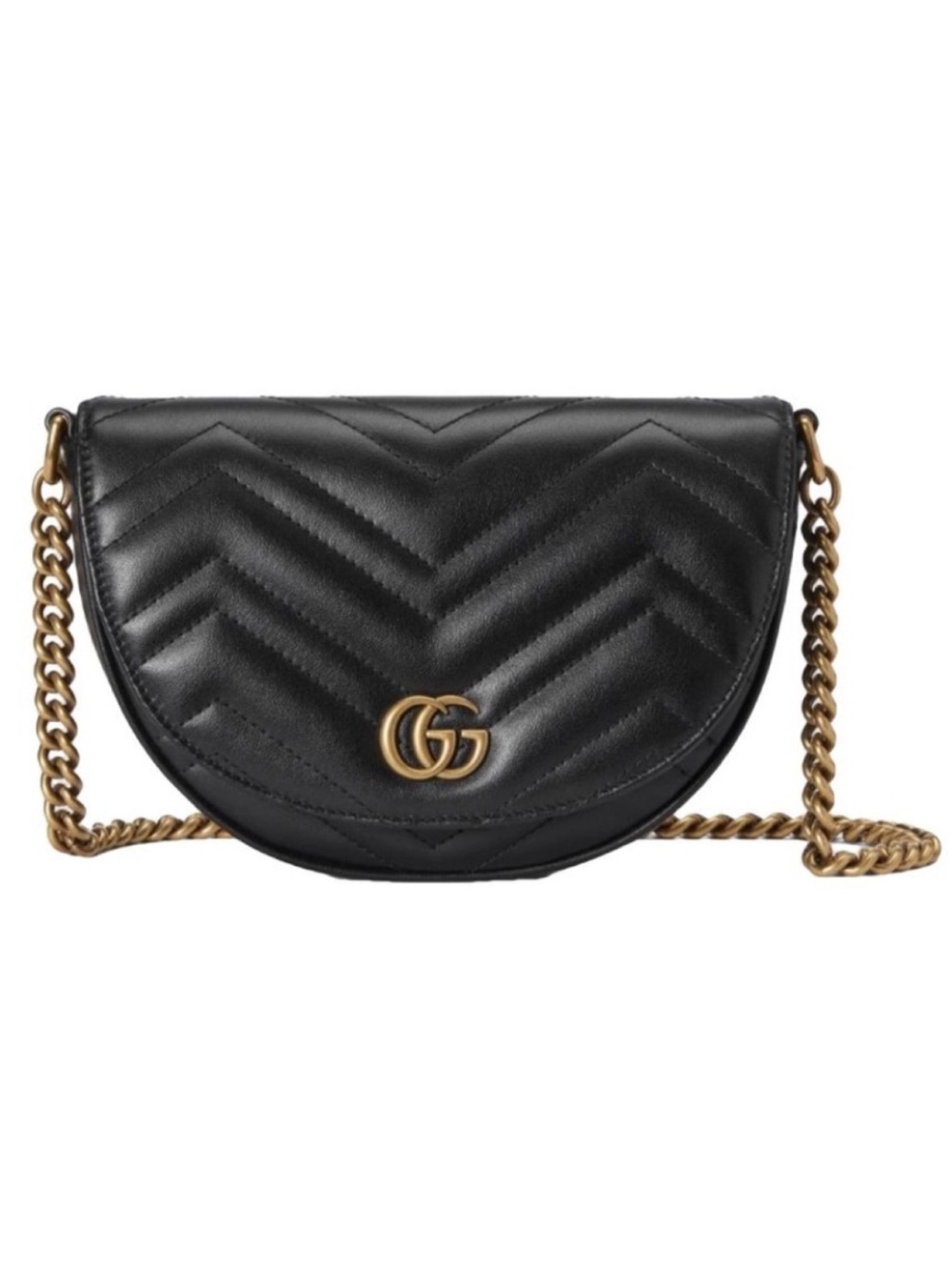 GUCCI Marmont GG quilted leather crossbody bag